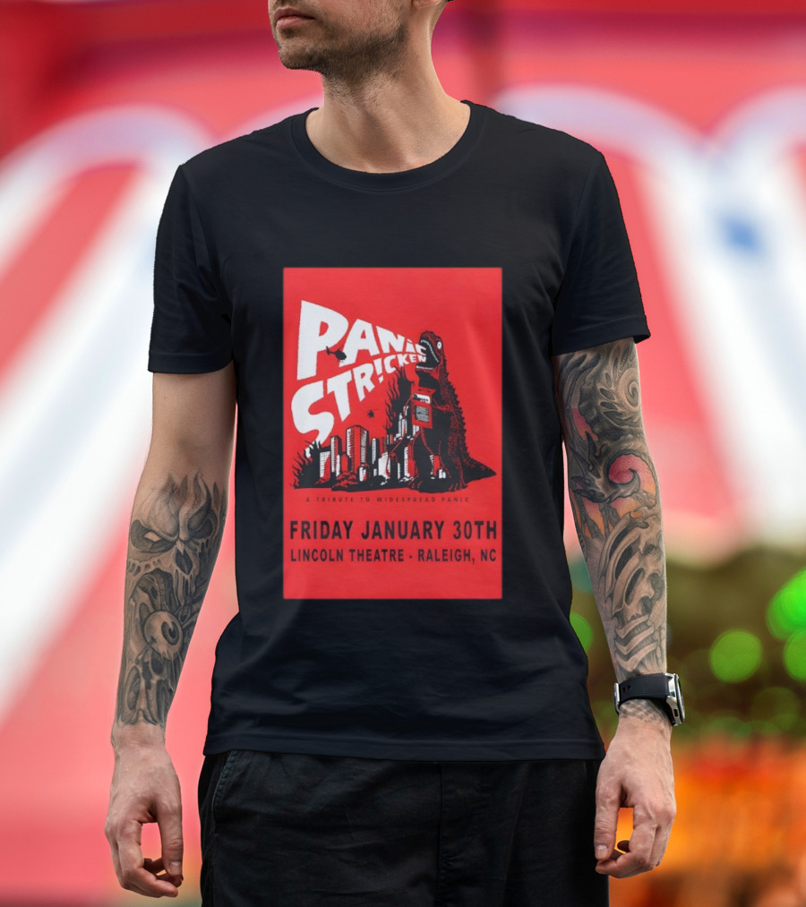 Panic Stricken A Tribute to Widespread Panic Lincoln Theatre Raleigh NC January 30 2026 T-Shirt
