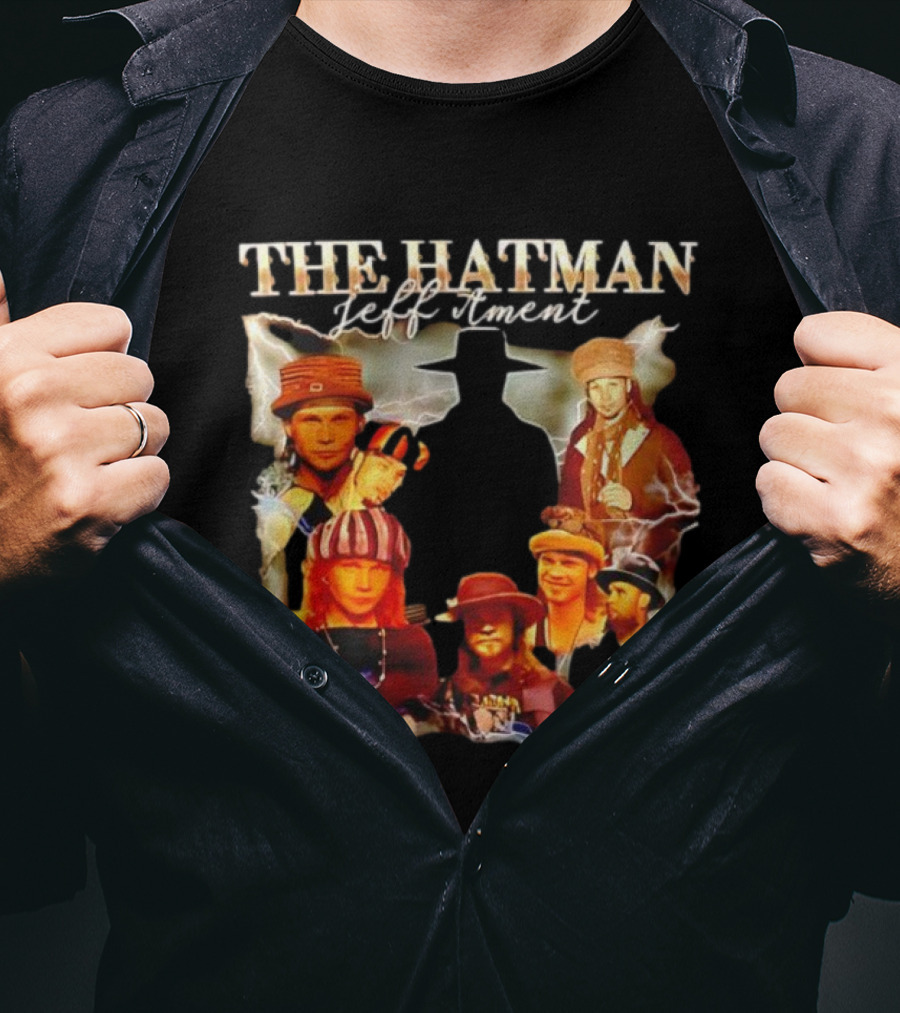 The Hatman Jeff Ament Lightning Collage T-Shirt