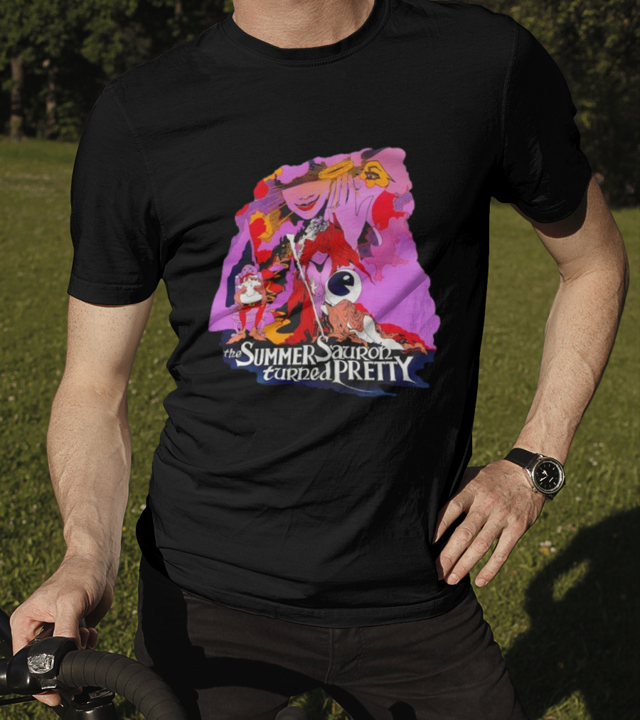The Summer Sauron Turned Pretty Immerstroy Psychedelic 70s Fantasy T-Shirt