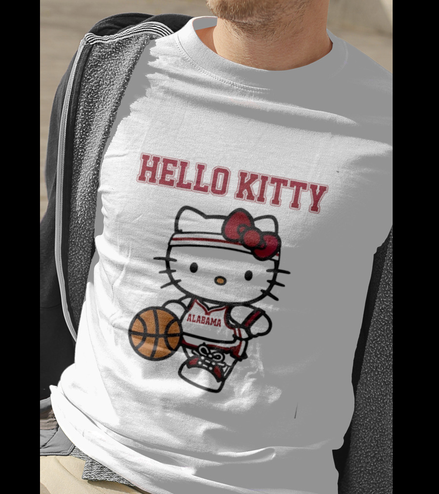 Alabama Basketball Hello Kitty Collaboration Night T-Shirt
