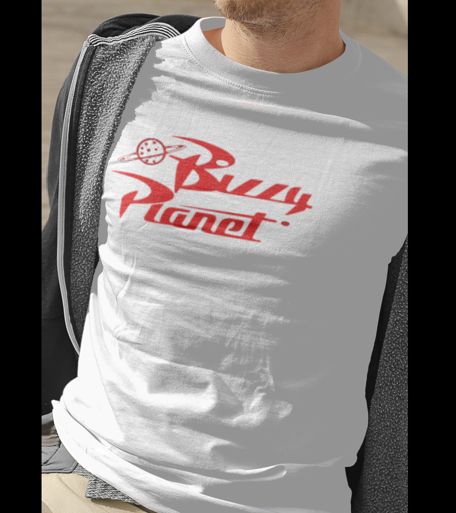 Buzzy Planet Red Saturn Emblem T-Shirt
