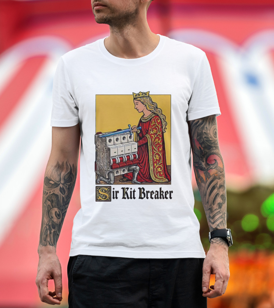Sir Kit Breaker Queen of Swords Knight Tarot Crown T-Shirt