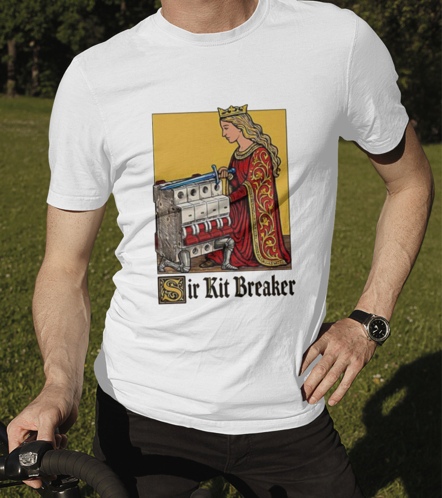 Sir Kit Breaker Queen Of Swords Knight Tarot Crown T-Shirt