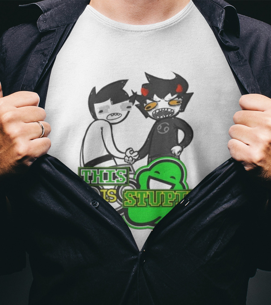 Strife Project This Is Stupid Homestuck New Age Of Assholes Gamzee Makara Iconic Troll Characters T-Shirt