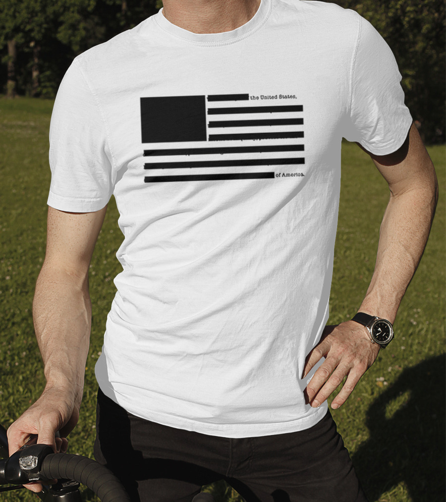 The United States Of America Black Flag Without Star Symbol T-Shirt