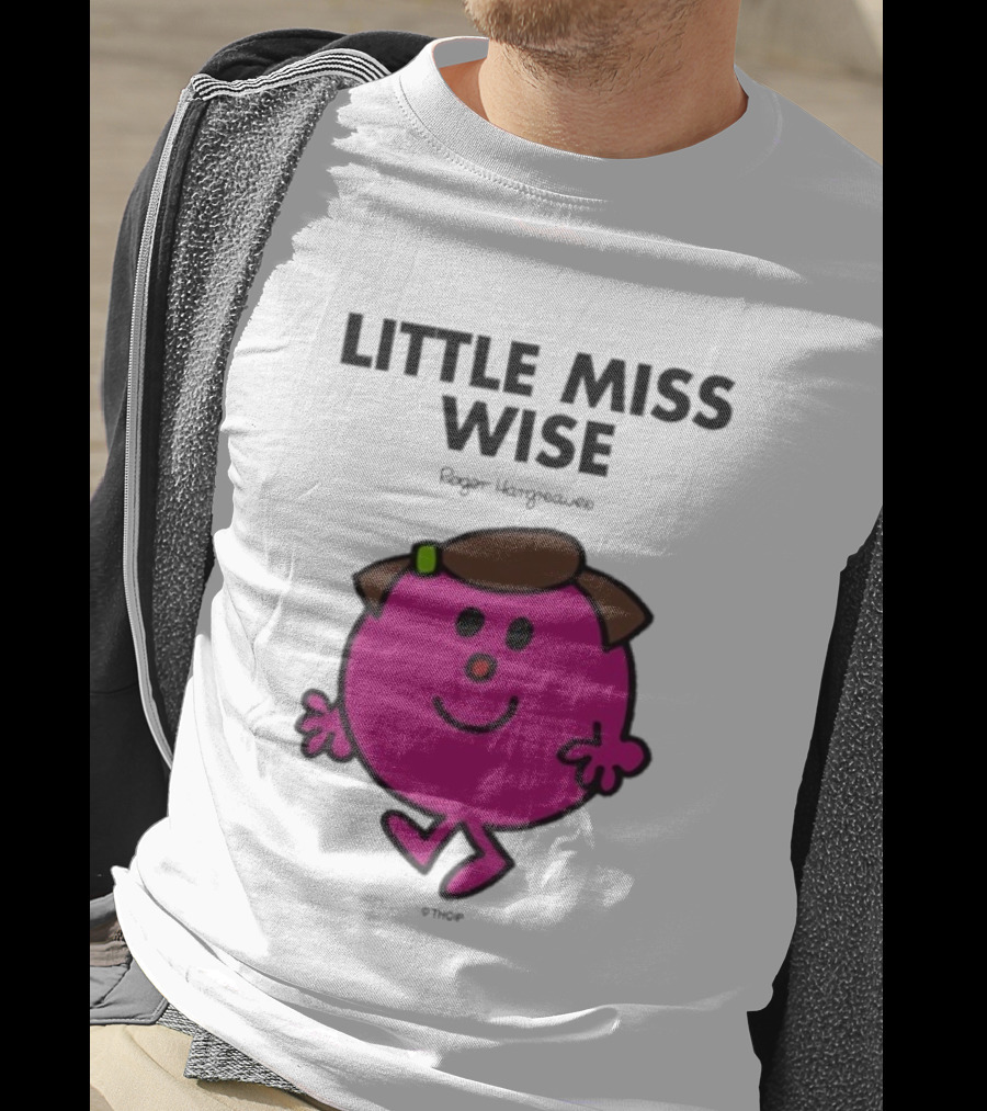 Mr. Men Little Miss Wise Roger Hargreaves Character T-Shirt