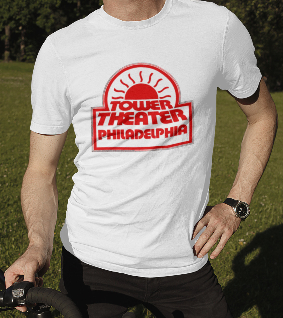 Tower Theater Philadelphia 1970s Midnight Sun Vintage Retro Style T-Shirt