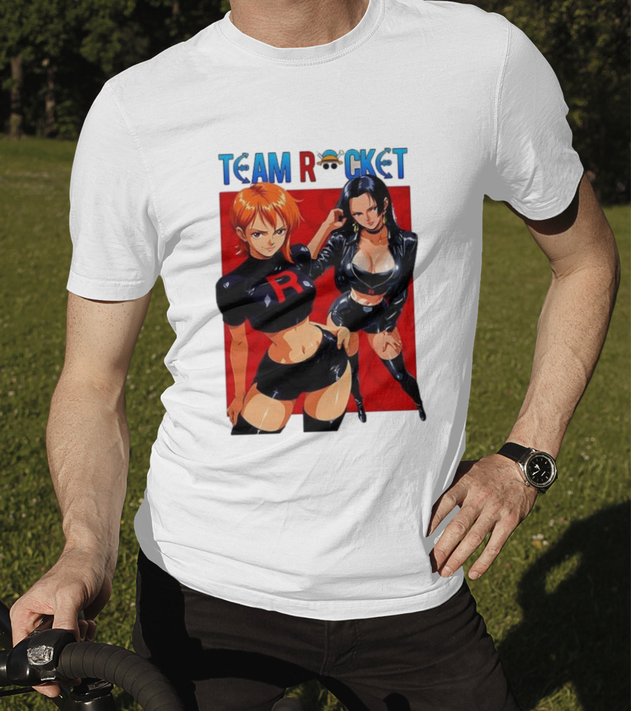 Team Rocket Nami Nico Robin Anime Crossover T-Shirt