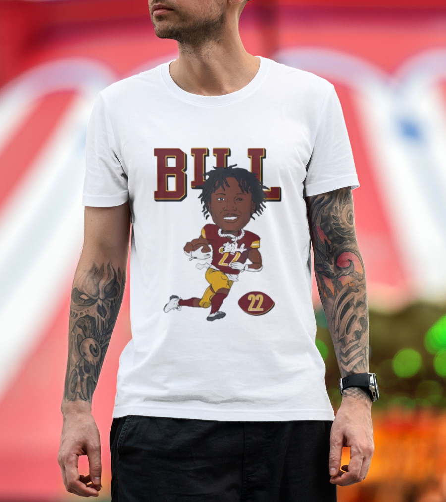 Bill Washington Commanders 22 Football Player Icon T-Shirt