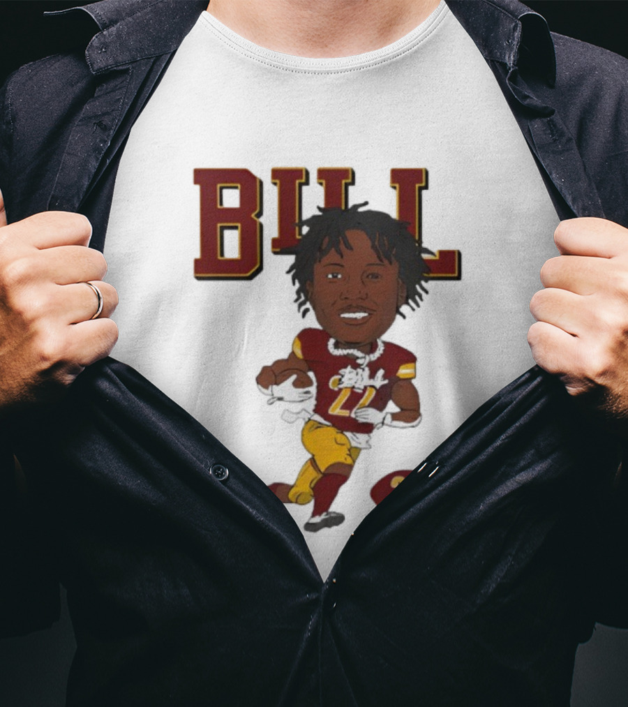 Bill Washington Commanders 22 Football Player Icon T-Shirt