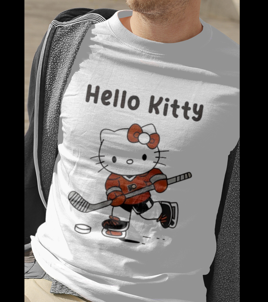 Philadelphia Flyers Hello Kitty Ice Hockey Collaboration 2026 T-Shirt