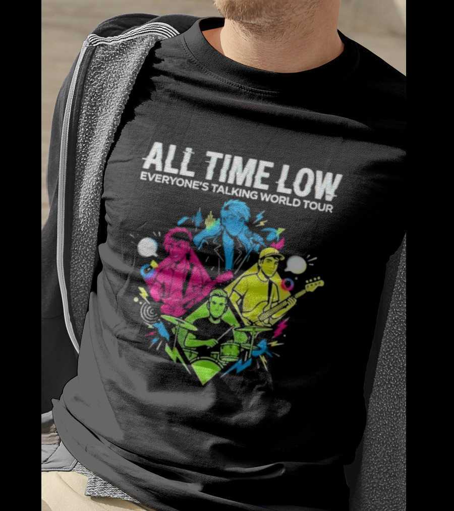 All Time Low Everyone’s Talking World Tour 2026 Event At OVO Hydro On January 20 Glasgow United Kingdom T-Shirt