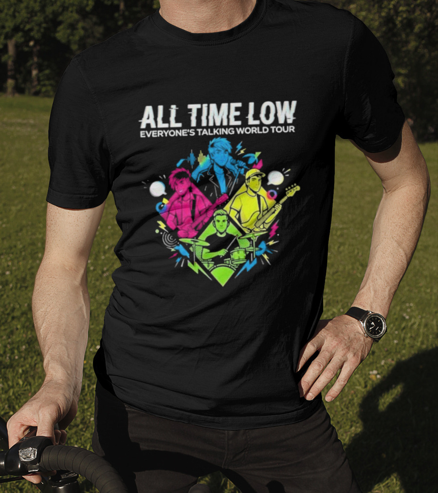 All Time Low Everyone’s Talking World Tour 2026 Event At OVO Hydro On January 20 Glasgow United Kingdom T-Shirt
