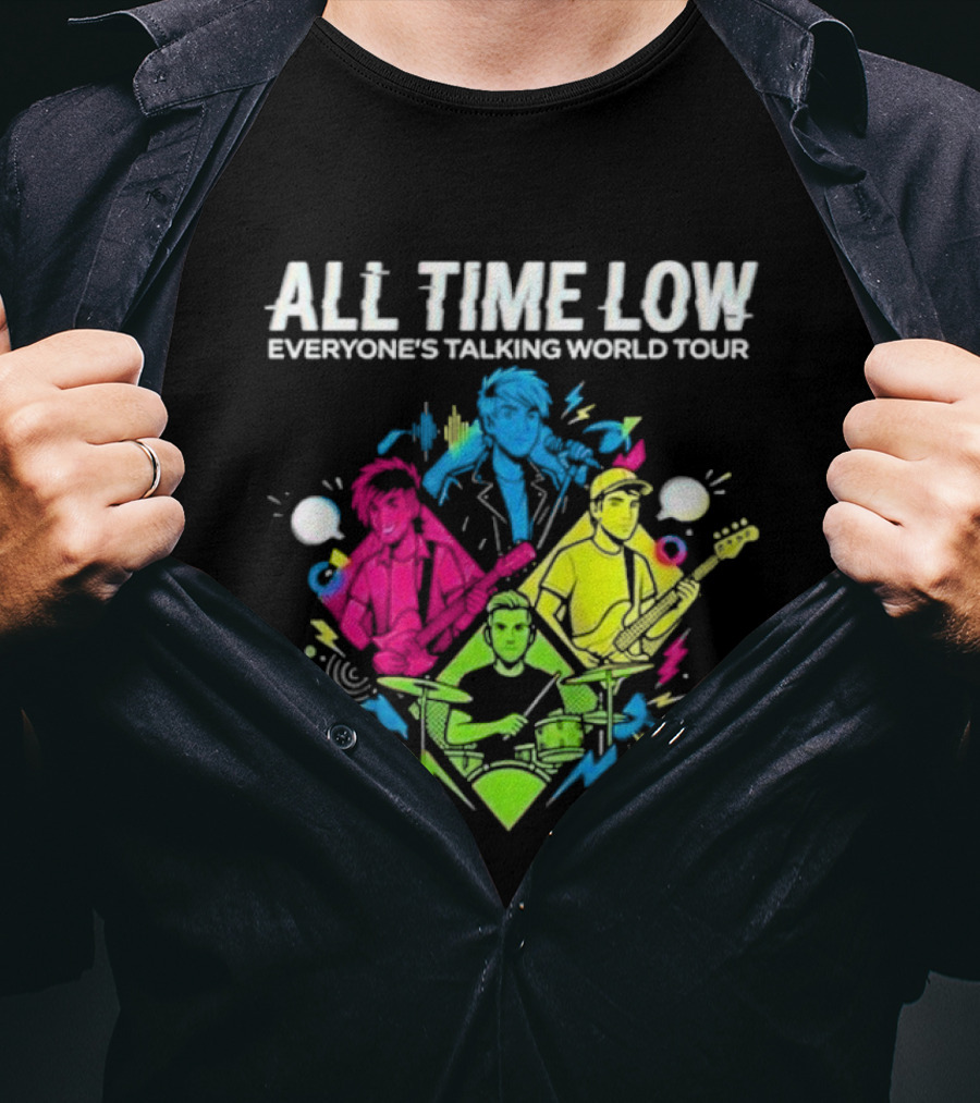 All Time Low Everyone’s Talking World Tour 2026 Event At OVO Hydro On January 20 Glasgow United Kingdom T-Shirt