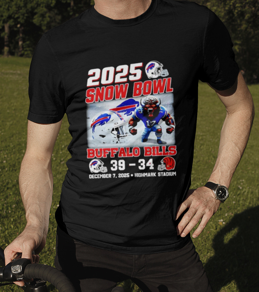 2025 Snow Bowl Buffalo Bills 39 34 Highlights Winnaar T-Shirt