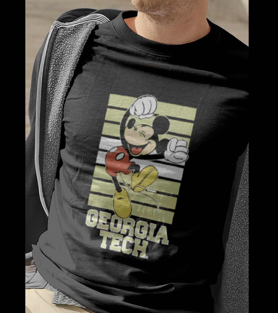 Georgia Tech Yellow Jackets Mickey Mouse T-Shirt