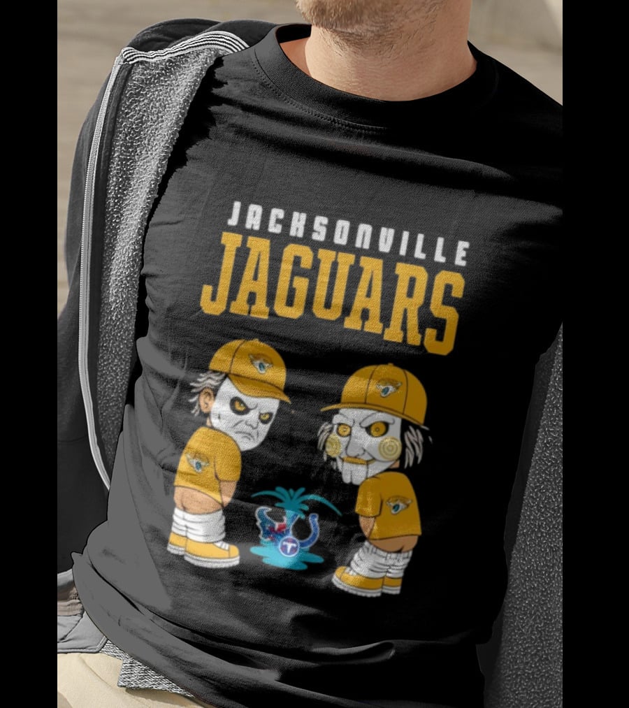 Jacksonville Jaguars Michael Myers Billy The Puppet Tennessee Titans Rivalry T-Shirt