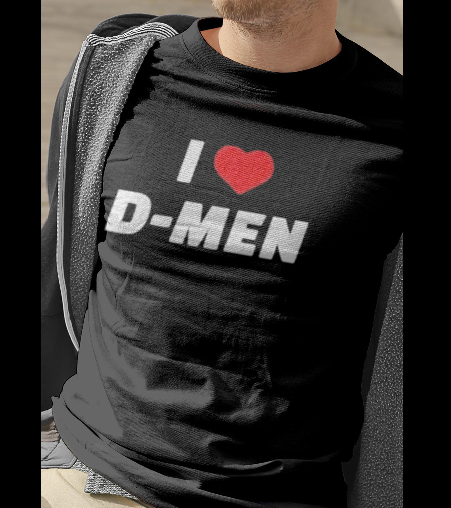 I Love D Men Heart T-Shirt
