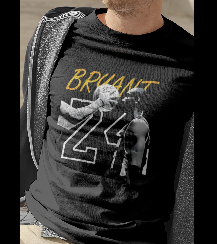 BRYANT 24 SPALDING Basketball NBA Iconic T-Shirt