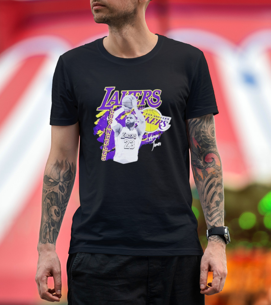 Los Angeles Lakers LeBron James 23 Basketball NBA Team T-Shirt