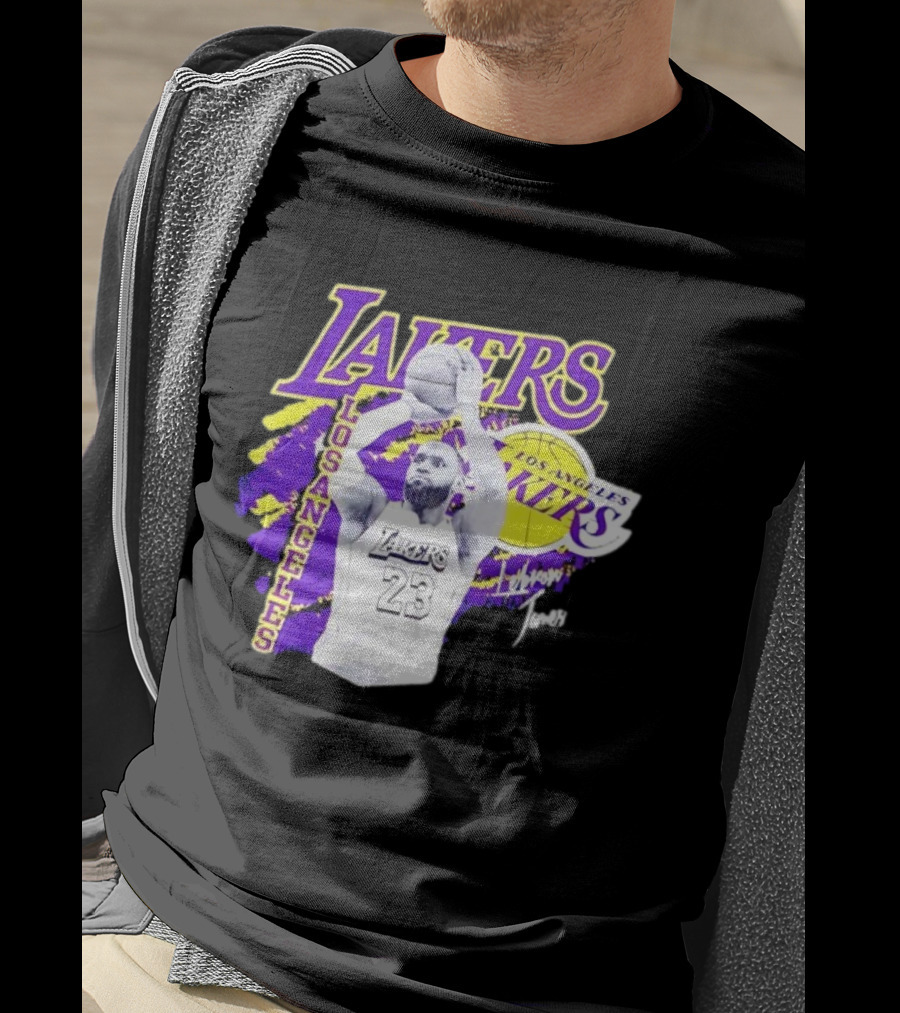 Los Angeles Lakers LeBron James 23 Basketball NBA Team T-Shirt