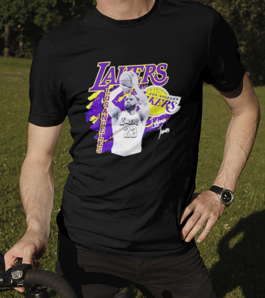 Los Angeles Lakers LeBron James 23 Basketball NBA Team T-Shirt