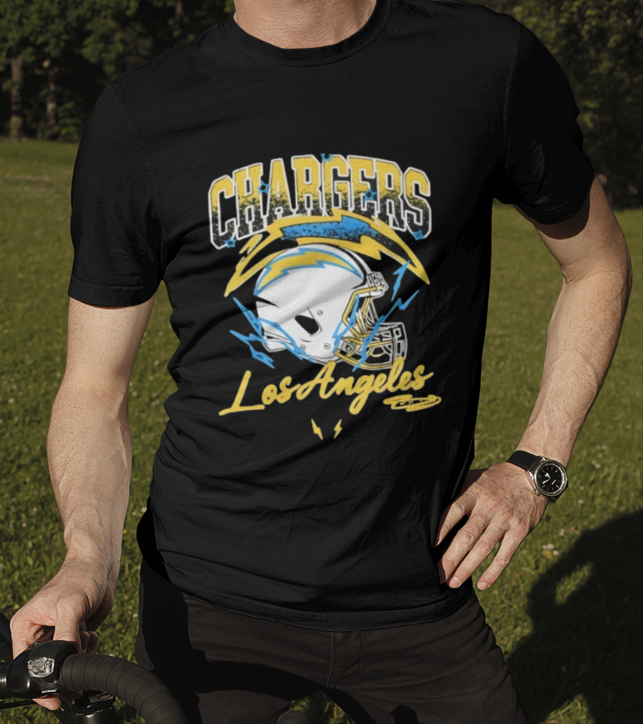 Los Angeles Chargers Lightning Helmet Sry Not Sry T-Shirt