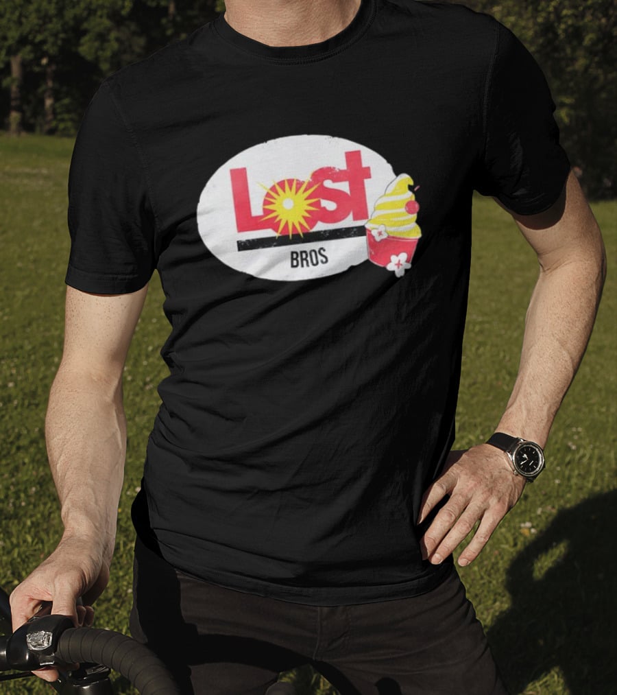 Lost Bros Pineapple Swirl Cupcake Sunburst T-Shirt