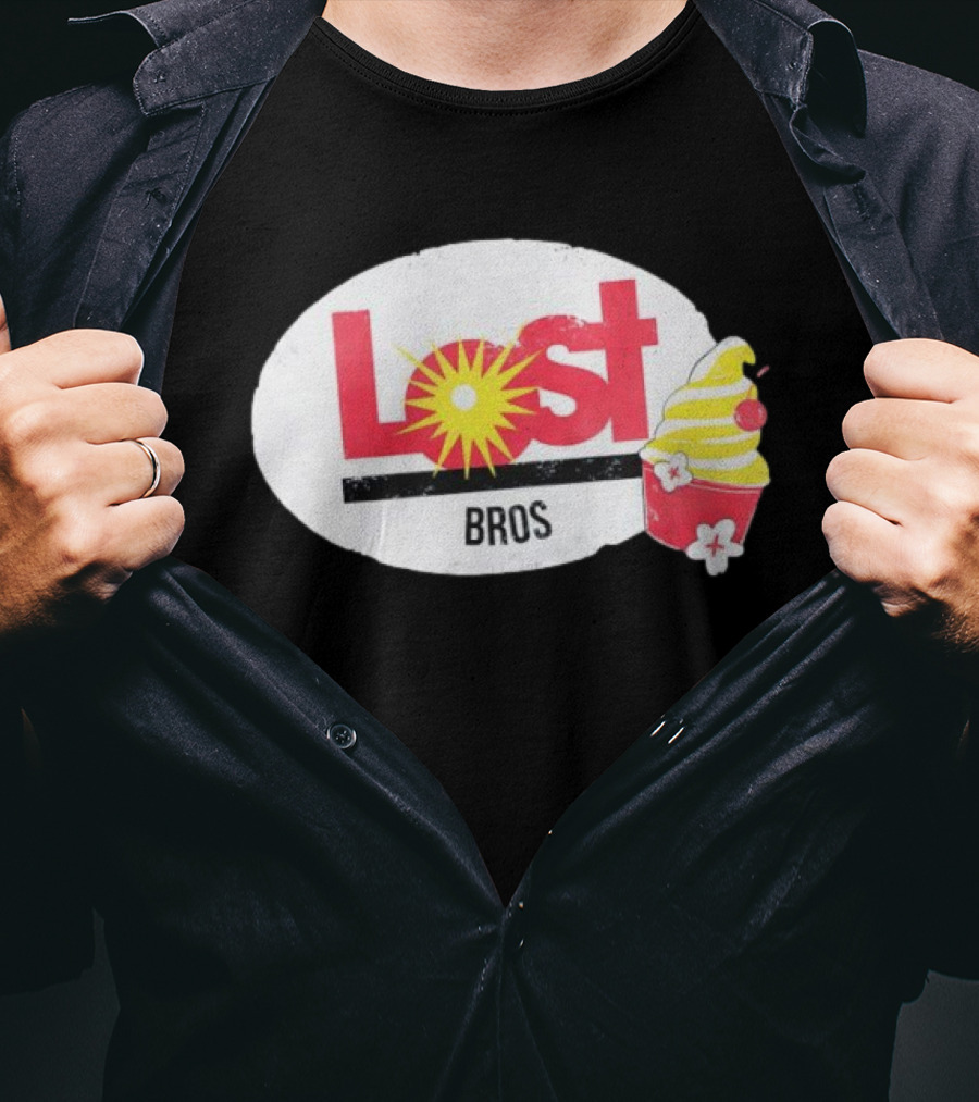 Lost Bros Pineapple Swirl Cupcake Sunburst T-Shirt