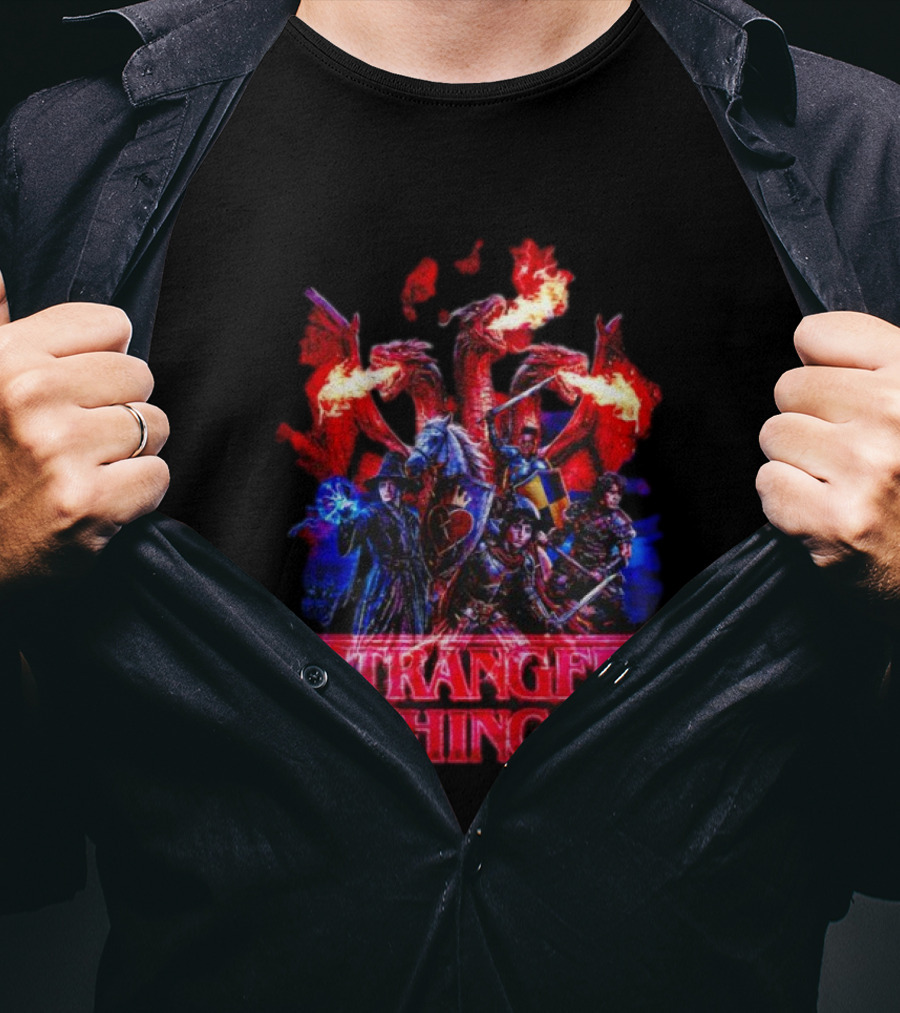 Stranger Things Dragon Fantasy Adventure T-Shirt
