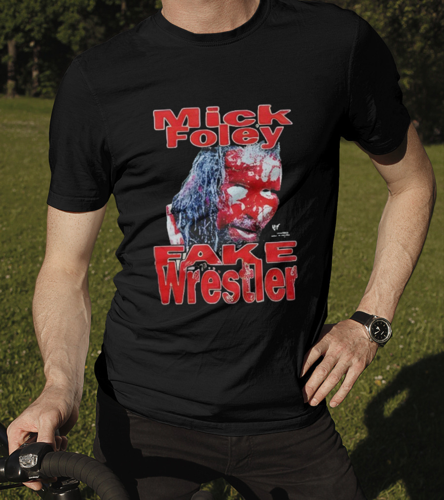 Mick Foley Fake Wrestler Horror Blood Face T-Shirt