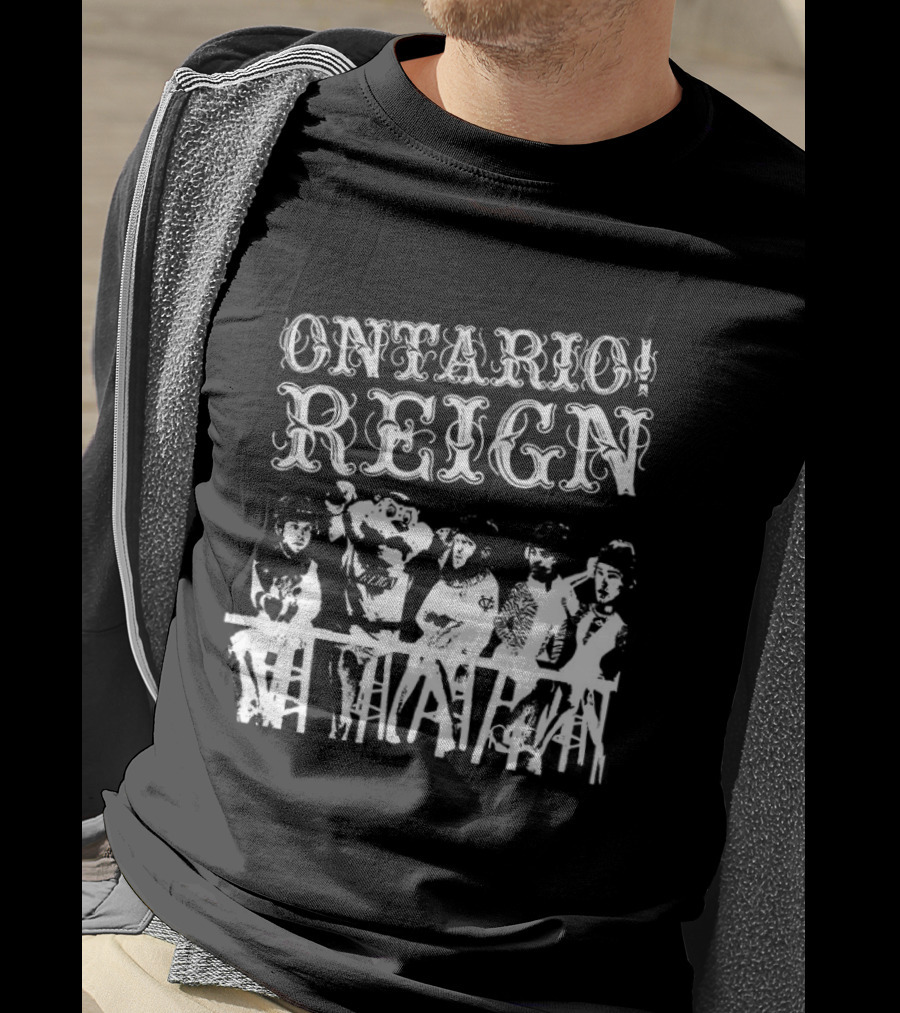 Ontario Reign Ice Hockey Emo Punk Theme Night Panic T-Shirt