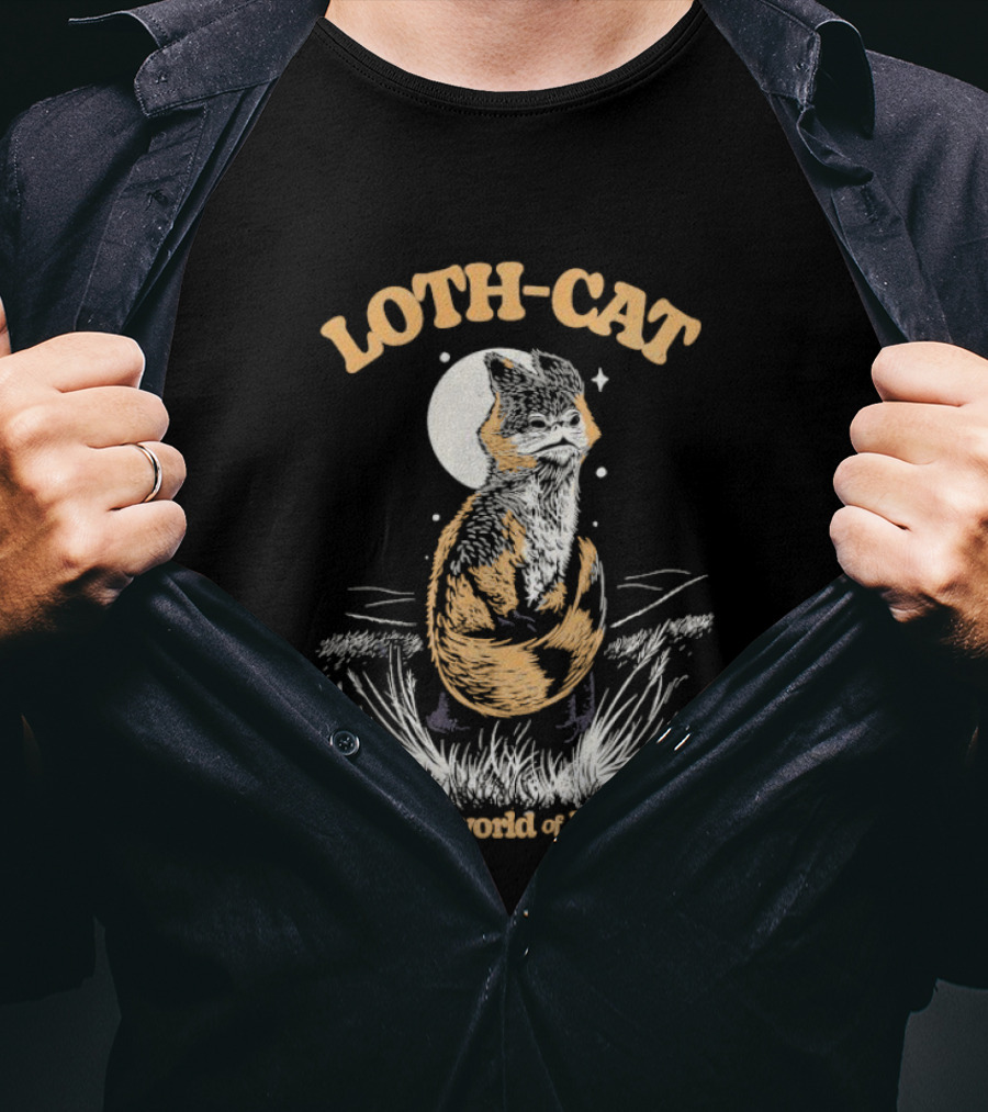 Loth Cat Homeworld Of Lothal Star Wars Feline Creature Inspired By Lothal Moon And Grass T-Shirt