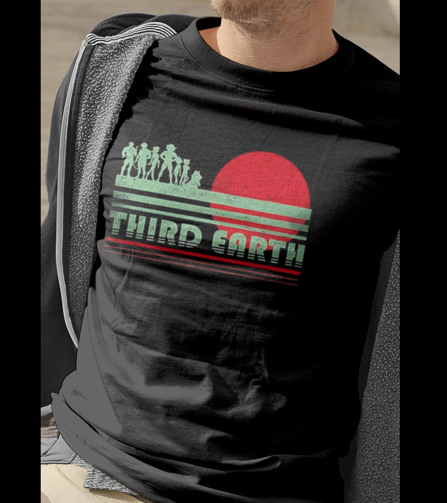 Third Earth Retro Fantasy Sunset Iconic Group T-Shirt