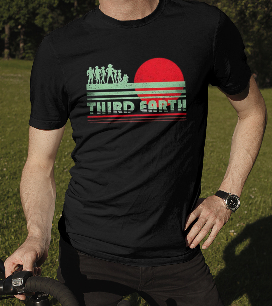 Third Earth Retro Fantasy Sunset Iconic Group T-Shirt
