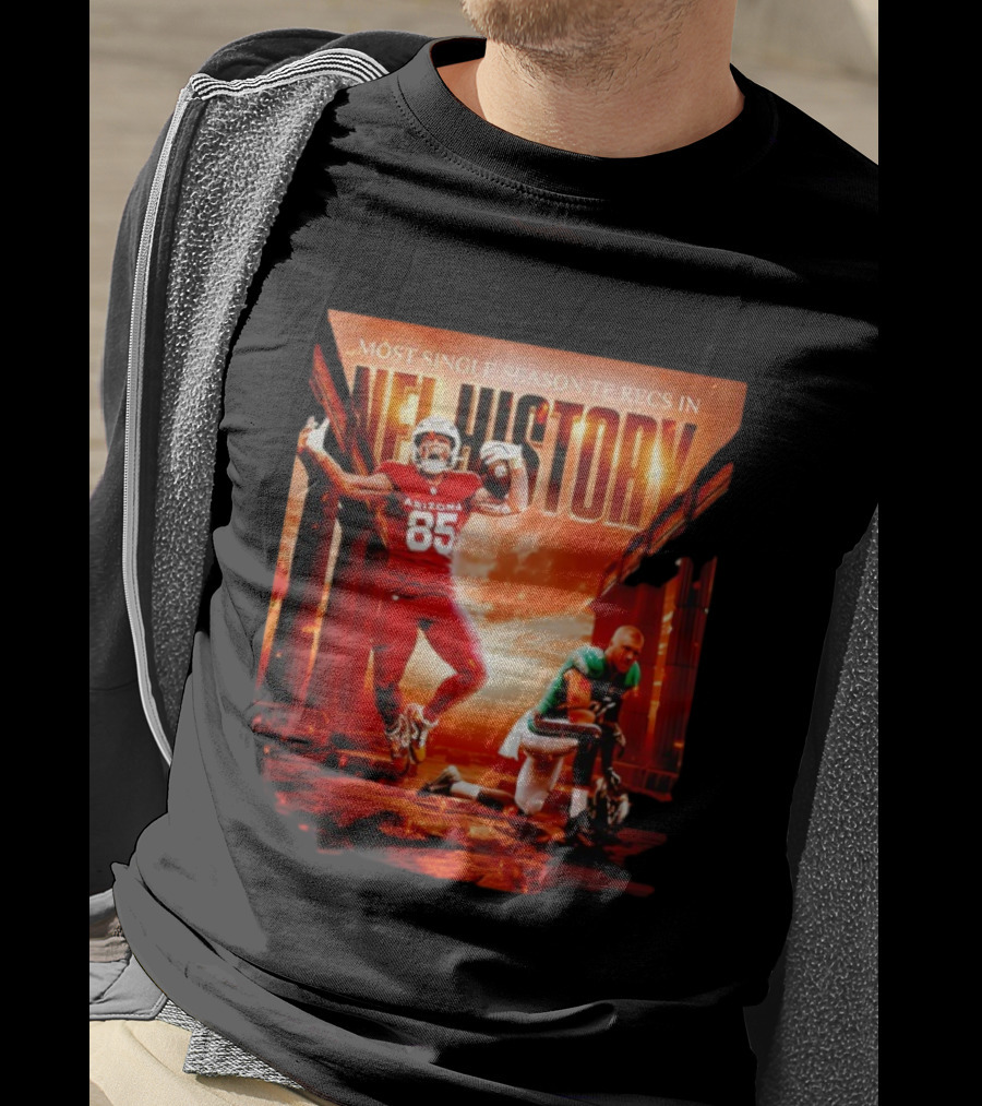 Trey McBride Arizona 85 Most Single Season TE Recs In NFL History T-Shirt