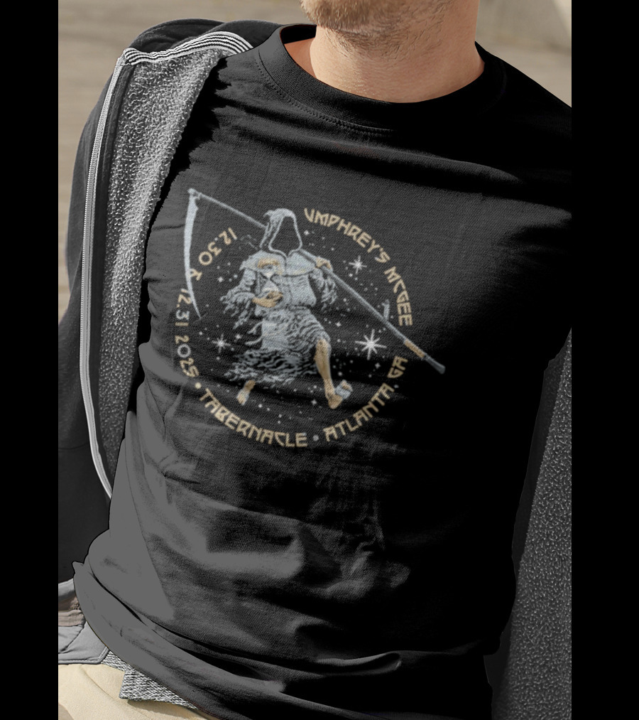 Umphrey's McGee Atlanta Tabernacle Grim Reaper Tour 12.30 31.2025 T-Shirt