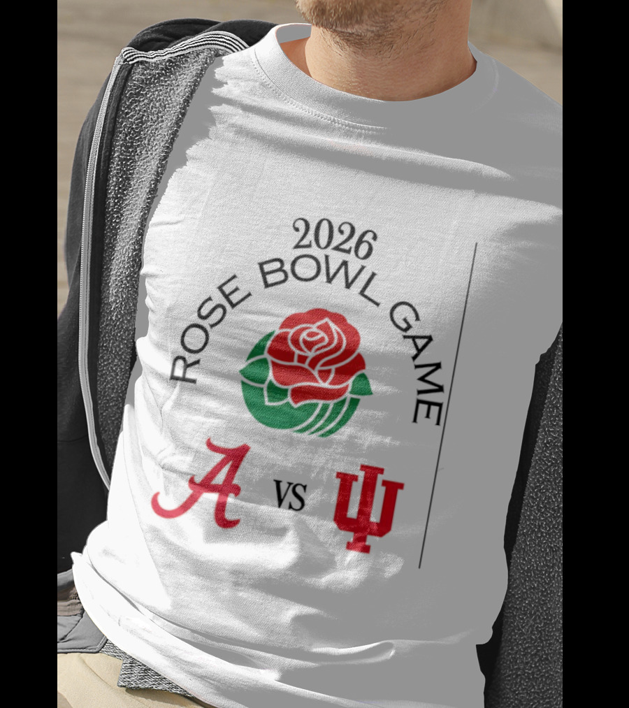 2026 Rose Bowl Game Alabama Crimson Tide Vs Indiana Hoosiers T-Shirt