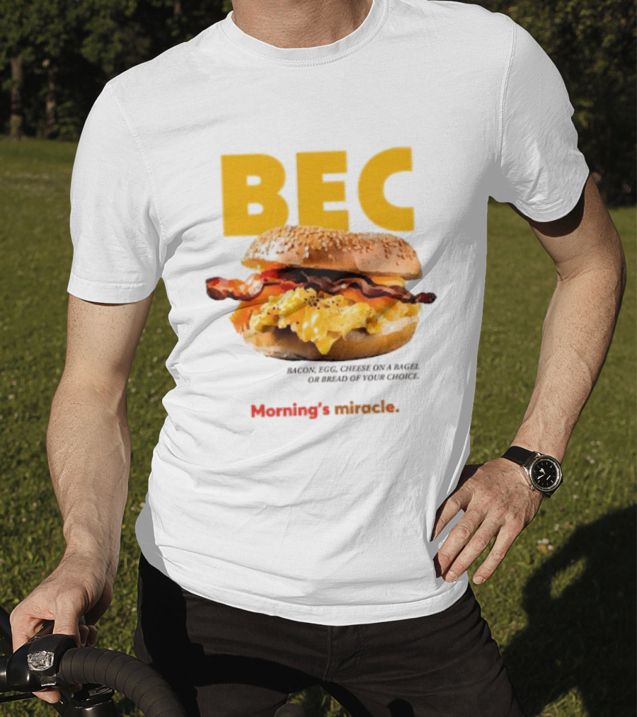BEC Bacon Egg Cheese Choice Bagel Bread T-Shirt