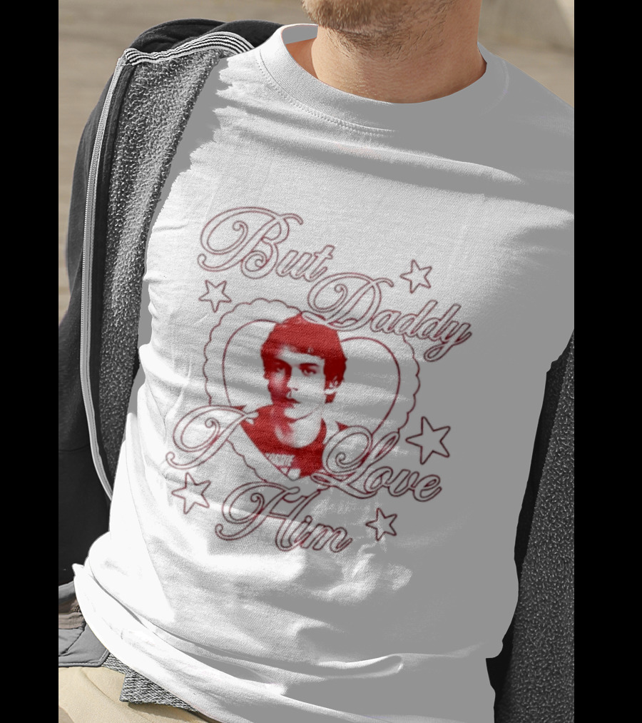 But Daddy I Love Him Pink Rozanov Romantic Heart Stars T-Shirt
