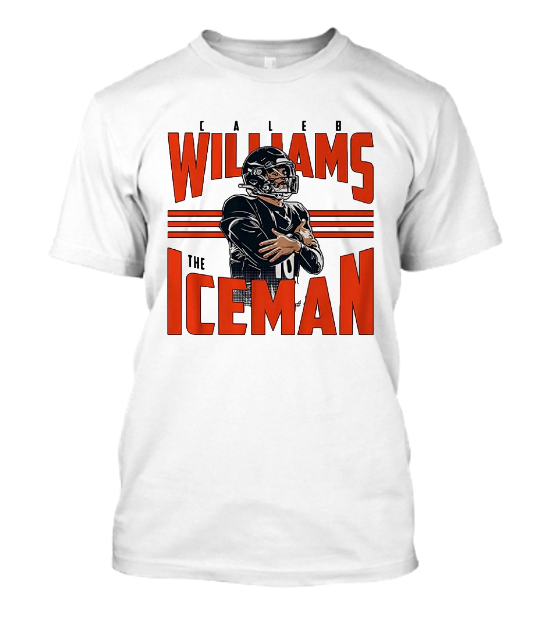 Caleb Williams The Iceman Celebration Number 10 Football Sportswear T-Shirt