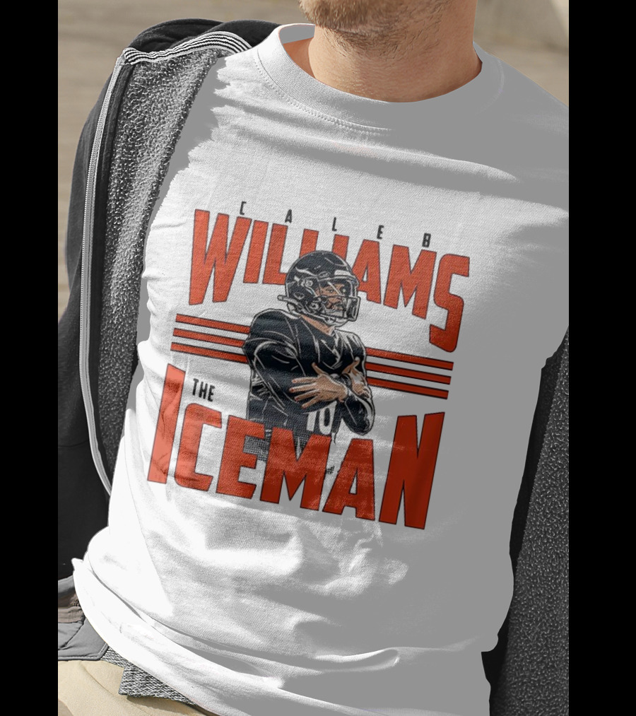 Caleb Williams The Iceman Celebration Number 10 Football Sportswear T-Shirt