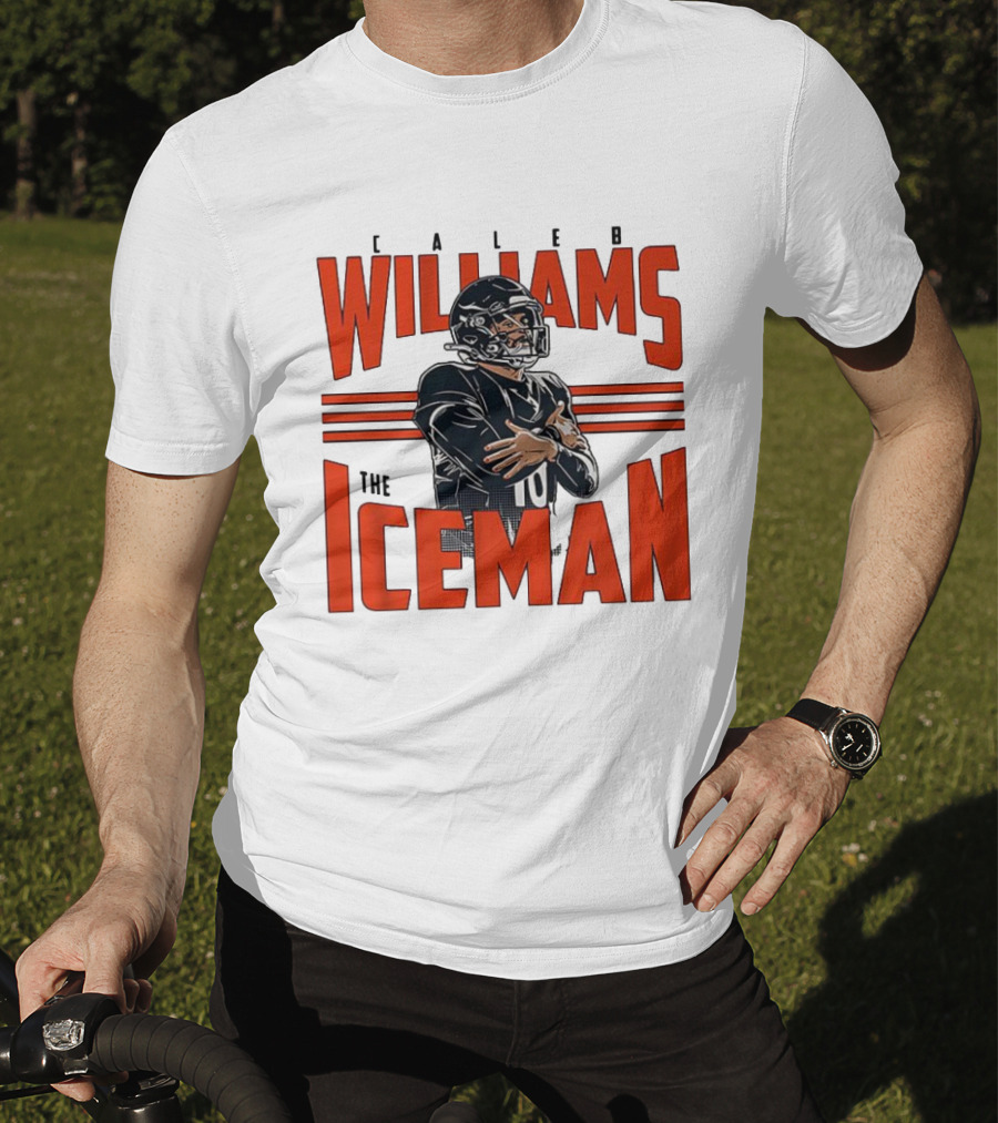 Caleb Williams The Iceman Celebration Number 10 Football Sportswear T-Shirt