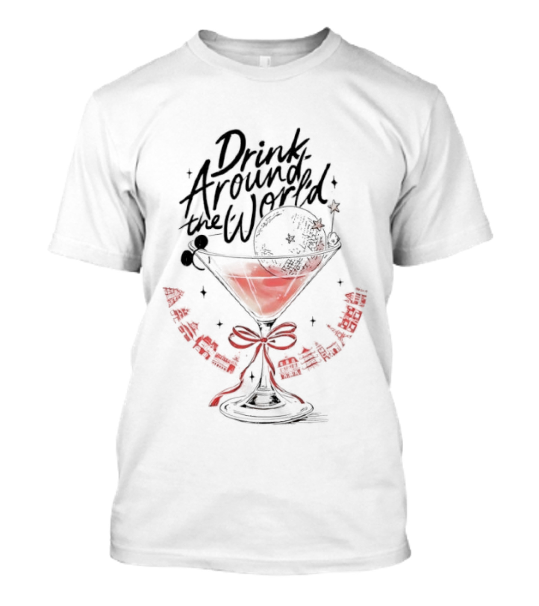 Drink Around The World Graphic T-Shirt