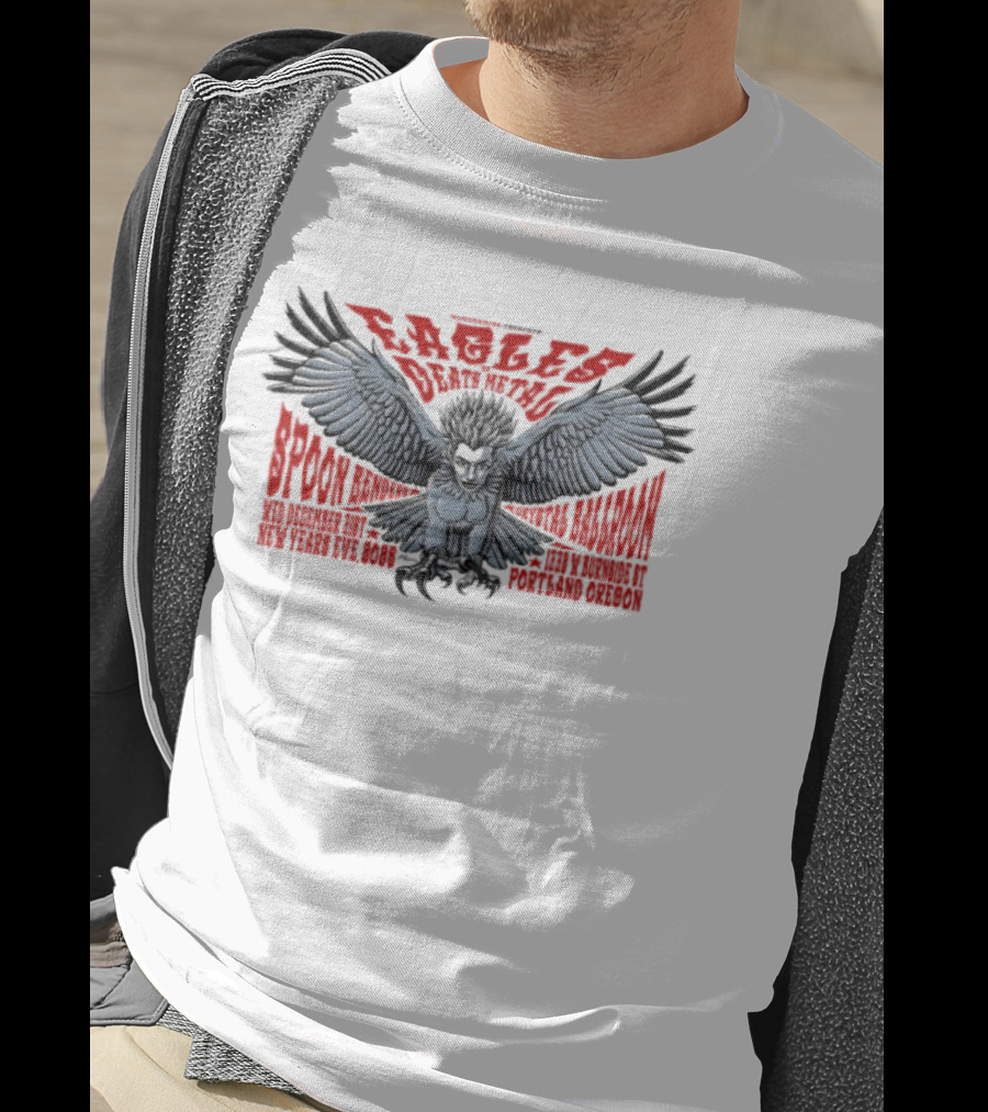 Eagles Of Death Metal Tour Dec 31 2025 McMenamins Crystal Ballroom Portland T-Shirt