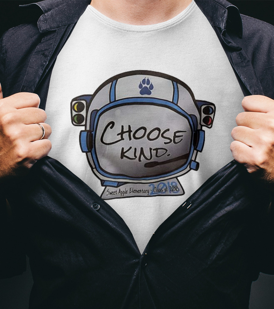 Sweet Apple Elementary Choose Kind Class Of 2018 Helmet T-Shirt