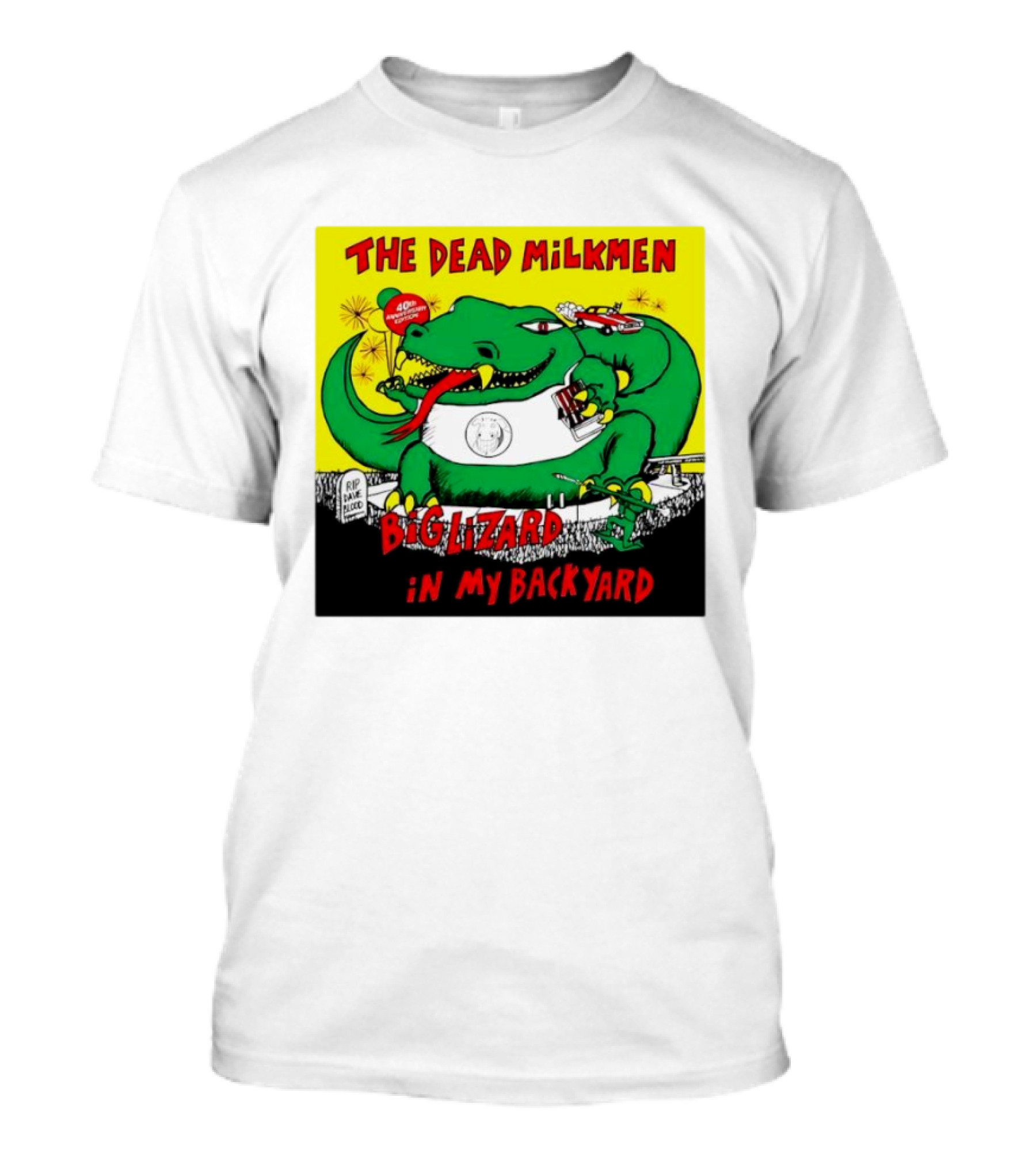 The Dead Milkmen Big Lizard In My Backyard 40th Anniversary Retro Album T-Shirt