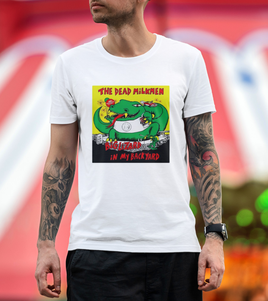 The Dead Milkmen Big Lizard In My Backyard 40th Anniversary Retro Album T-Shirt