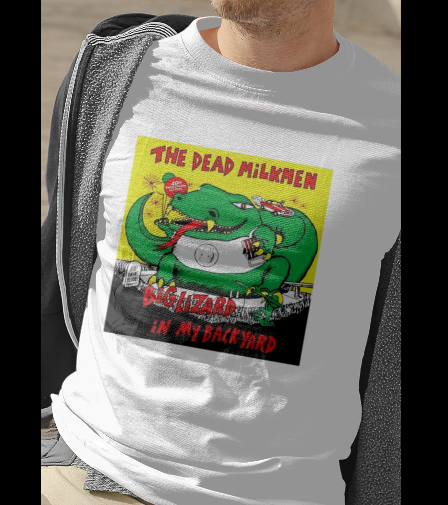 The Dead Milkmen Big Lizard In My Backyard 40th Anniversary Retro Album T-Shirt