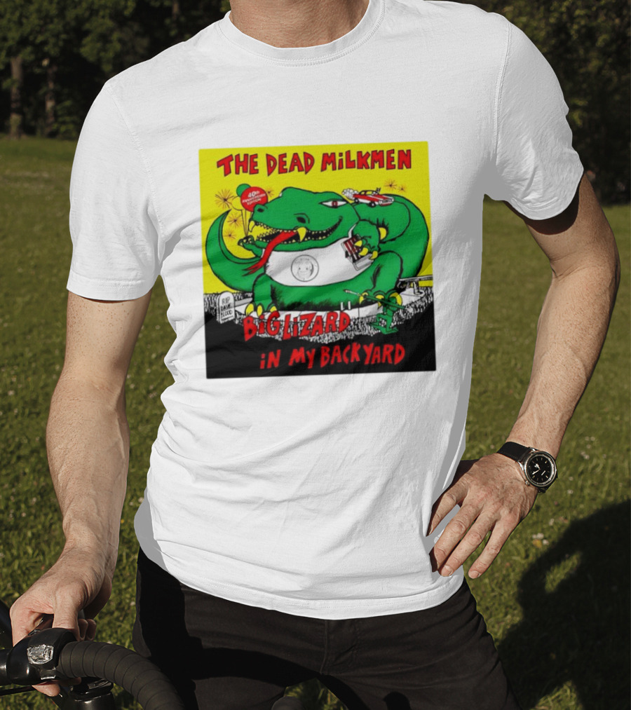 The Dead Milkmen Big Lizard In My Backyard 40th Anniversary Retro Album T-Shirt